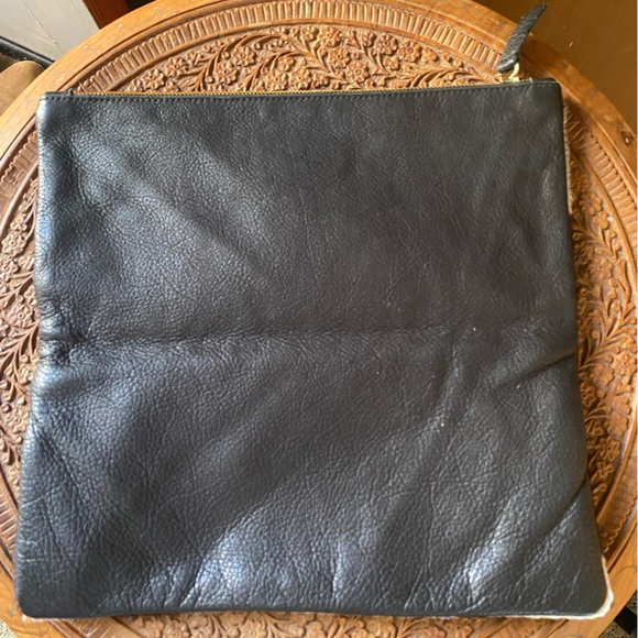 Clare V Cowhide Clutch - Dark Brown and White - Picture 4 of 7